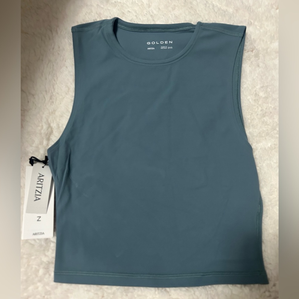 aritzia golden butter essential muscle tank